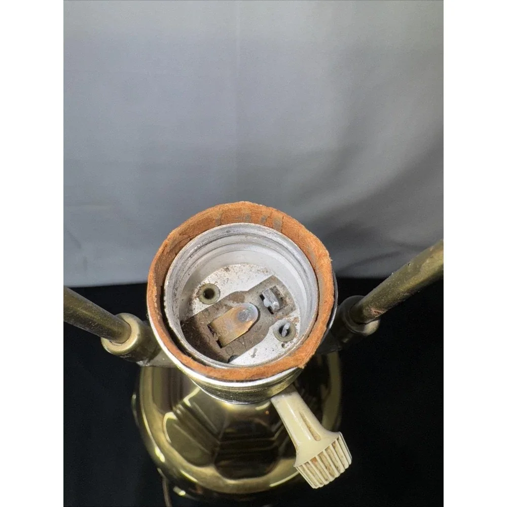 MCM Brass Ginger Jar Lamp Solid/Heavy 15 lbs 29